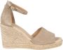 Geox Elegante Sleehak Espadrilles Beige Dames - Thumbnail 1