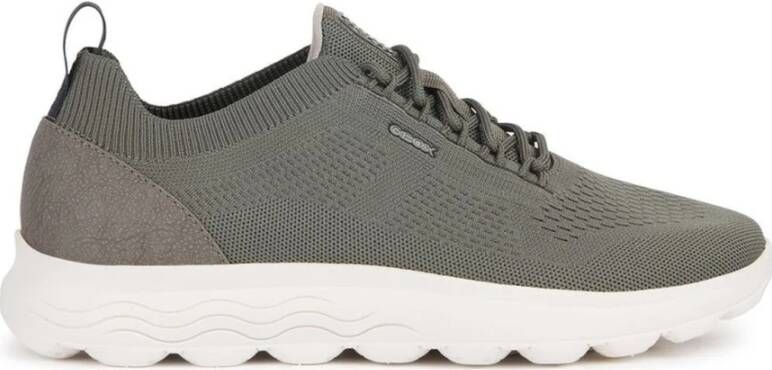 Geox Groene Sneakers voor Mannen Gray Heren