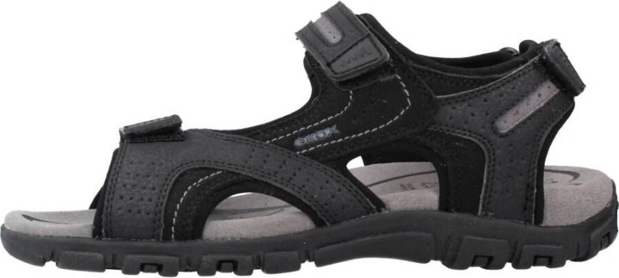 Geox Heren Platte Sandalen Black Heren