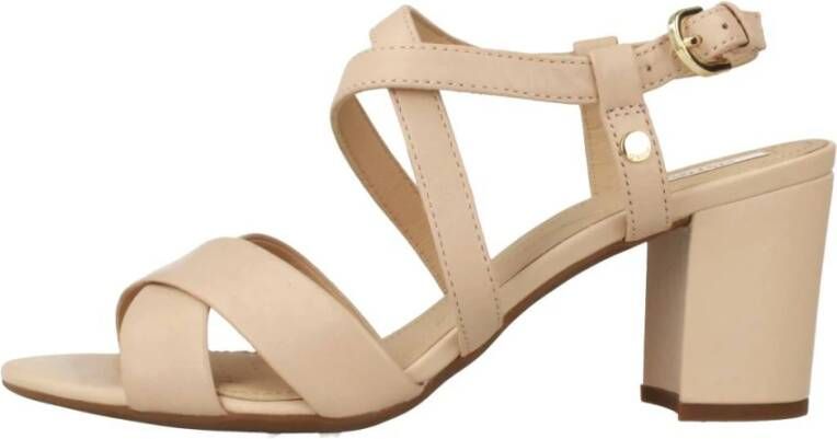 Geox High Heel Sandals Beige Dames