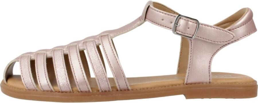 Geox Karly Girl Platte Sandalen Pink Dames