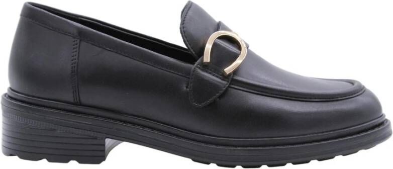 Geox Klassieke Mocassin Schoenen in Brandy Kleur Black Dames