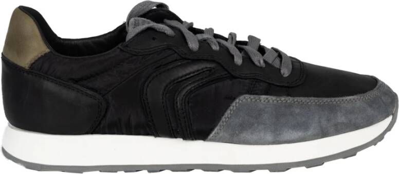 Geox Klassieke Vetersneakers Black Heren