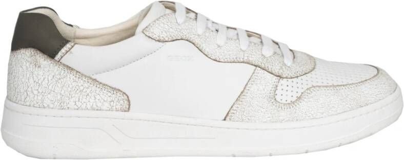 Geox Klassieke Vetersneakers White Heren