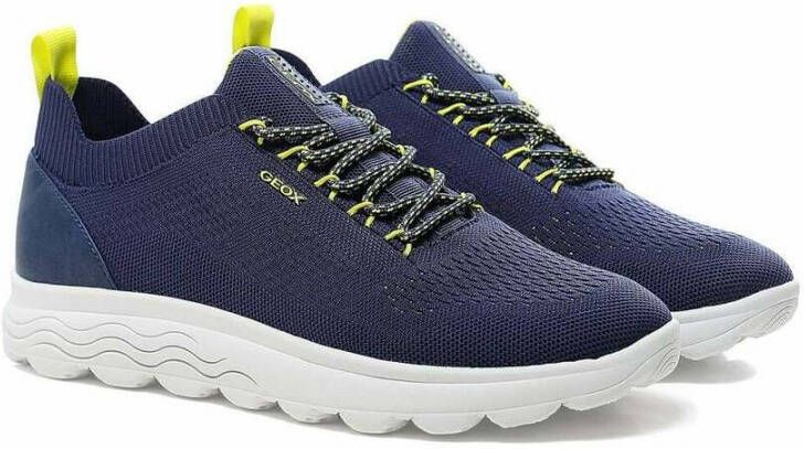 Geox Knitted Spherica Trainers Blauw Heren