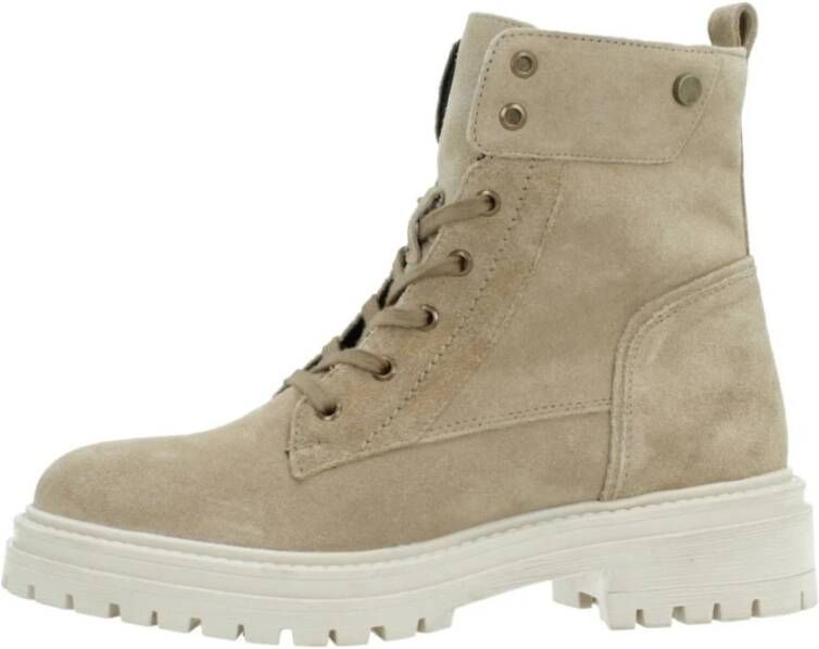 Geox Boots in beige voor Dames D Iridea C Suede