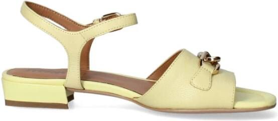 Geox Elegante Zomer Platte Sandalen voor Vrouwen Yellow Dames