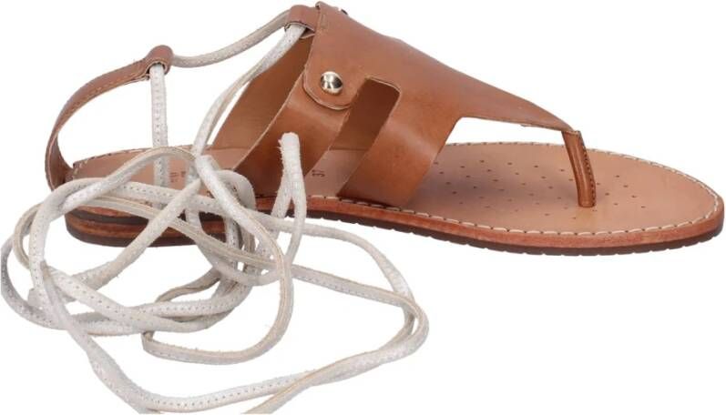 Geox Leren sandalen voor vrouwen Brown Dames