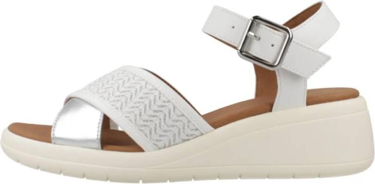 Geox Meliconia Wedges White Dames