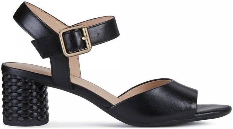 Geox black elegant open sandals Zwart Dames