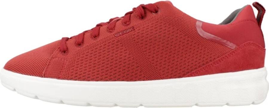 Geox Moderne Stijlvolle Sneakers Red Heren