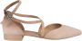 Geox Puntige Neus Enkelband Sandalen Beige Dames - Thumbnail 1