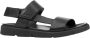 Geox Zwarte platte sandalen voor mannen Black Heren - Thumbnail 1