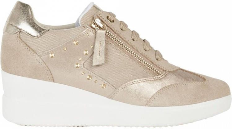 Geox Beige Stardust Sneakers voor Vrouwen Beige Dames