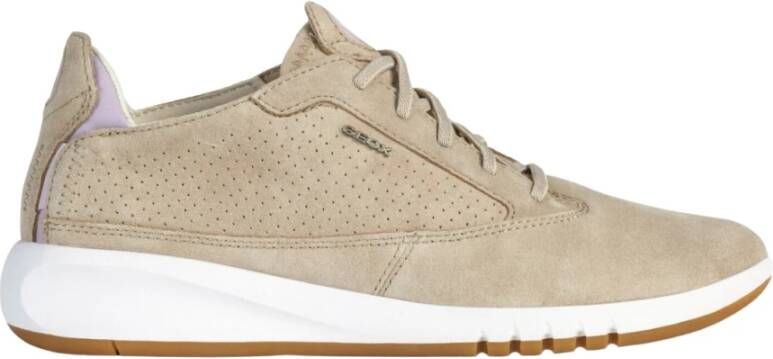 Geox Beige Veterschoenen voor Vrouwen Beige Dames