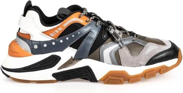 Geox Sneakers met Ronde Neus en Logo Zool Multicolor Heren