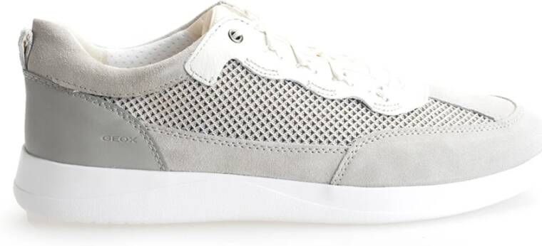 Geox Sneakers met ronde neus en veters Gray Heren