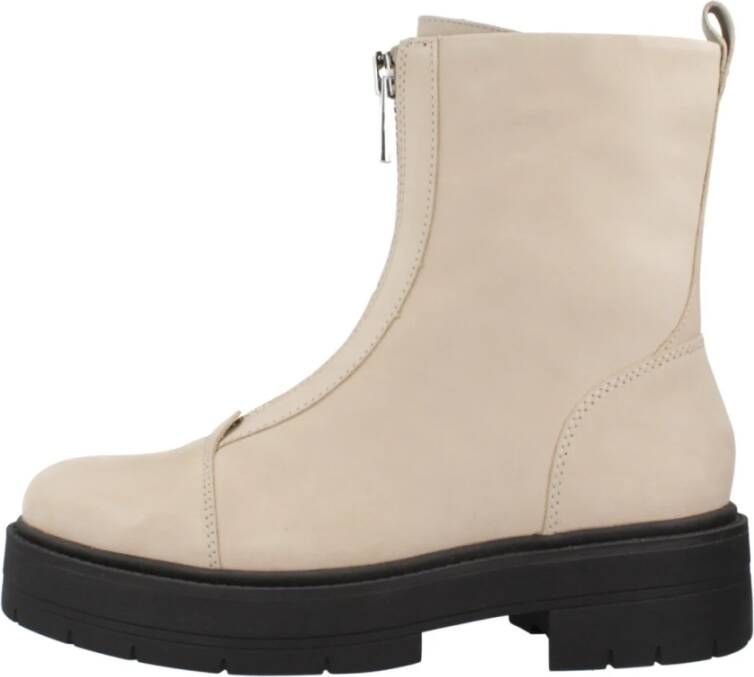 Geox Spherica Enkellaarzen Beige Dames