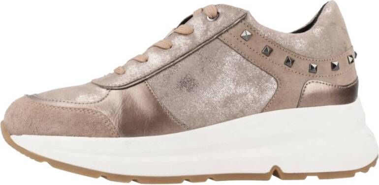 Geox Stijlvolle Backsie Damessneakers Brown Dames