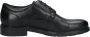 Geox Klassieke Formele Ademende Leren Derby Schoenen Black Heren - Thumbnail 2