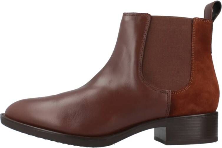 Geox Stijlvolle Chelsea Boots Felicity Red Dames