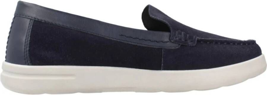 Geox Stijlvolle Comfortabele Loafers voor Vrouwen Blue Dames