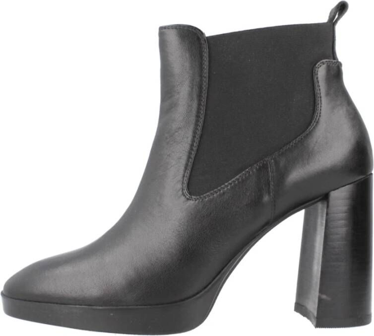 Geox Stijlvolle Enkellaarzen Black Dames