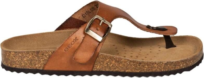 Geox Stijlvolle Instap Sandalen Brown Dames