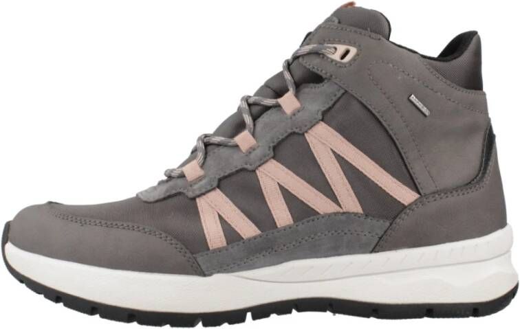 Geox Stijlvolle Lace-up Laarzen voor Mannen Gray Dames