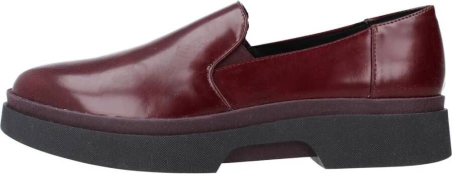 Geox Stijlvolle Loafers voor Vrouwen Red Dames