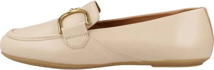 Geox Stijlvolle Palmaria Loafers voor Vrouwen Beige Dames