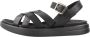 Geox Stijlvolle Platte Sandalen voor Vrouwen Black Dames - Thumbnail 2