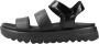 Geox Stijlvolle platte sandalen voor vrouwen Black Dames - Thumbnail 1