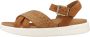 Geox Stijlvolle platte sandalen voor vrouwen Brown Dames - Thumbnail 1