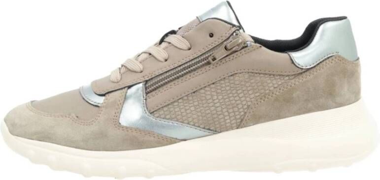 Geox Stijlvolle Sneakers voor Mannen en Vrouwen Beige Dames