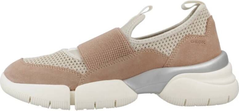 Geox Stijlvolle Sneakers voor Mannen en Vrouwen Beige Dames