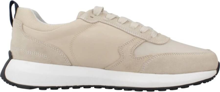 Geox Stijlvolle Sneakers voor Stadsleven Beige Heren