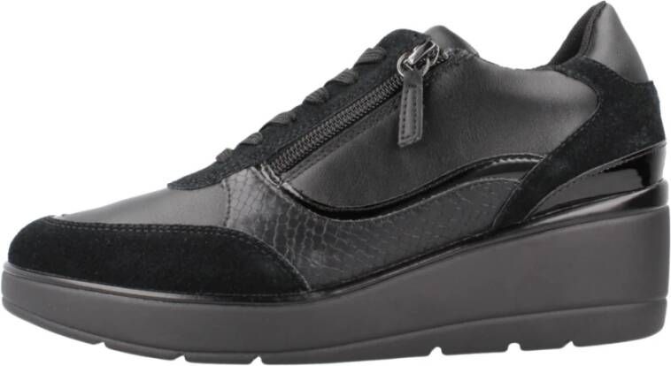 Geox Stijlvolle Sneakers voor Stedelijke Mode Black Dames