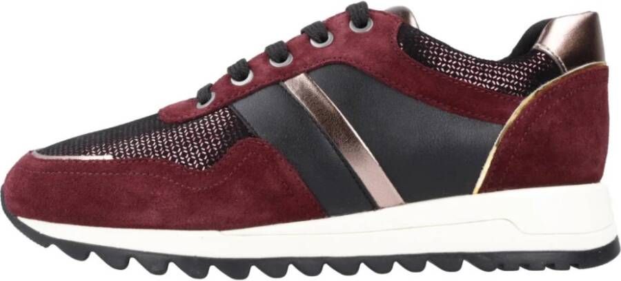 Geox Stijlvolle Tabelya Sneakers voor Vrouwen Red Dames