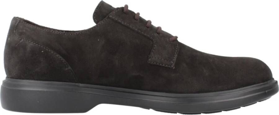 Geox Stijlvolle Veterschoenen Brown Heren