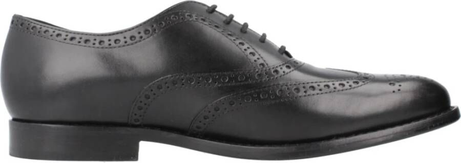 Geox Stijlvolle Veterschoenen Hampstead Black Heren