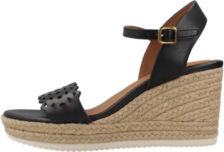 Geox Stijlvolle Wedges voor Vrouwen Black Dames