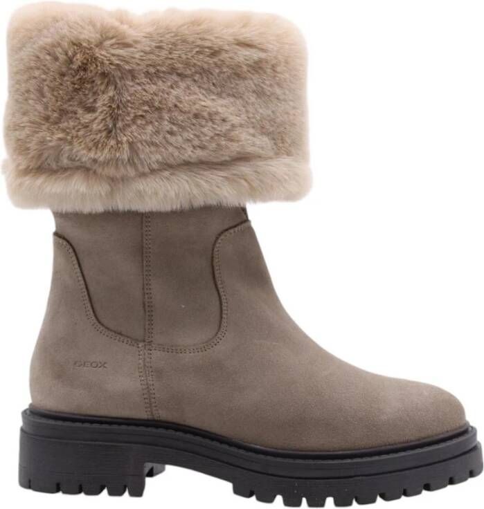 Geox Stijlvolle Winterlaarzen voor Vrouwen Beige Dames