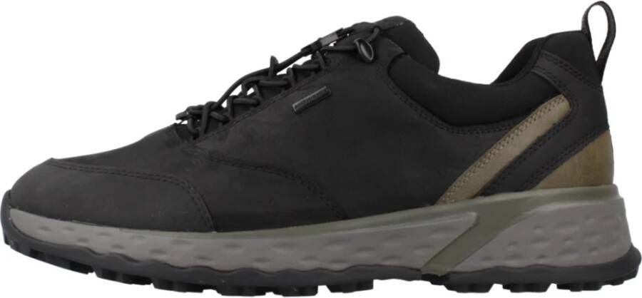 Geox Heren Leren Sneakers Black Heren