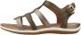 Geox Vega Platte Sandalen Green Dames - Thumbnail 1