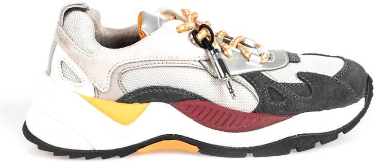 Geox Vetersneakers met ronde neus Yellow