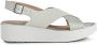 Geox Witte platte sandalen voor vrouwen White Dames - Thumbnail 1