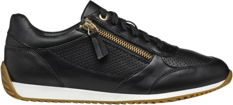 Geox Zwarte Casual Synthetische Sneakers voor Vrouwen Black Dames