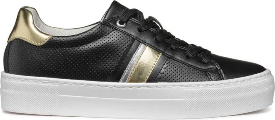 Geox Zwarte Claudin Sneakers voor Vrouwen Black Dames