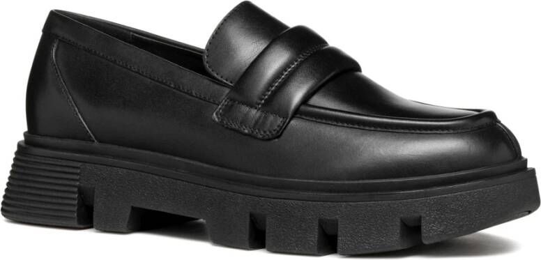 Geox Zwarte Dames Loafers D46Uac 00043 Black Dames